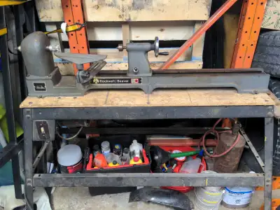 Vintage 1/2HP Rockwell Beaver Wood Lathe, View more