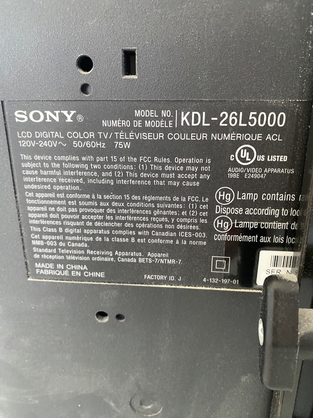 Sony 27” TV in TVs in North Bay - Image 2