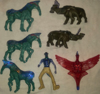 Qty 7 x Avatar Movie Glowing Toys Figures
