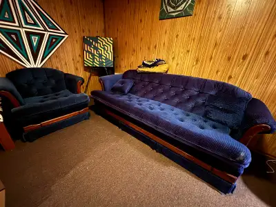 Vintage Couch & Chair Set, View more