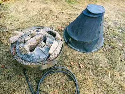 Firepit with cover, View more