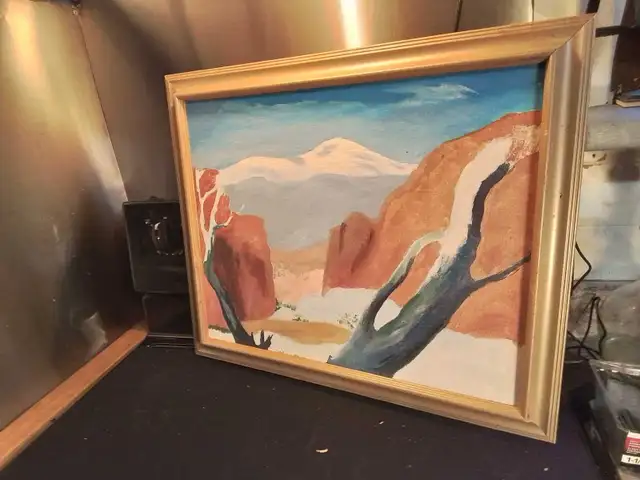 Framed Landscape Oil Painting in Arts & Collectibles in City of Toronto - Image 7