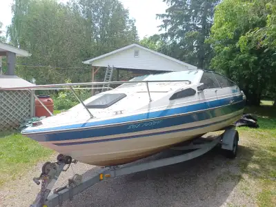 16 ft Bayliner Capri bowrider with trailer. The trailer needs the electrical connection to be re-don...