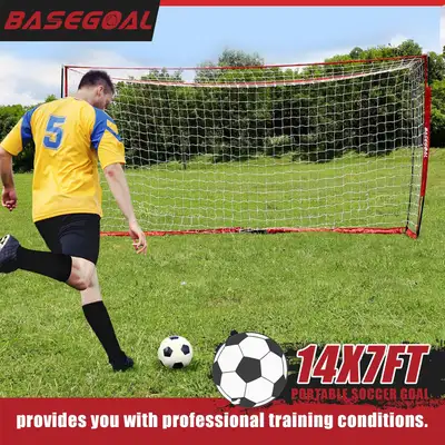 BaseGoal Collapsible Soccer Goal – Durable Net & Quick Setup | B, View more