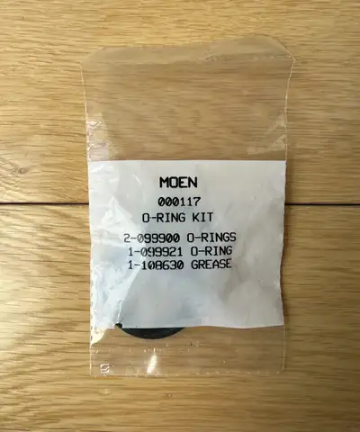 Repair your leaky faucet with this OEM (original equipment manufacturer) MOEN 117 Spout O-Ring Kit....