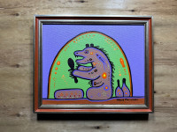 Bear in Sweatlodge by David Morrisseau| Indigenous art | Signed 