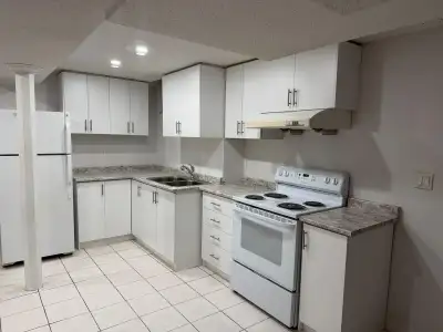 Spacious 2 bedroom basement apartment available for rent in the Churchill Meadows area. Open concept...