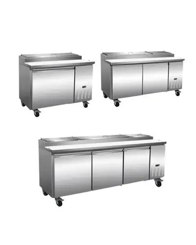 Commercial Single Door Pizza Prep Tables- Sizes Available, View more