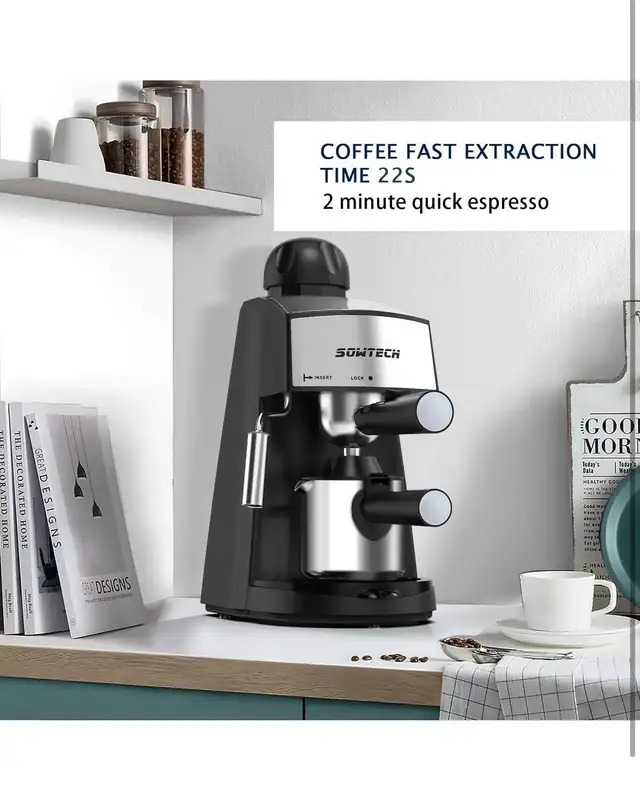 Steam Espresso Machine Espresso Maker Cappuccino Latte Machine w in Coffee Makers in Hamilton - Image 6