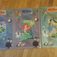 3 books -livres: $0.50 each. THE WALT DISNEY TREASURE CHEST...