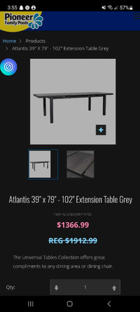 Extendable patio table