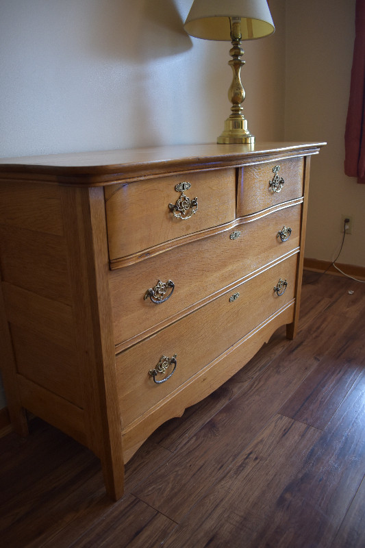 Restored 1890 Tiger Oak Dresser in Dressers & Wardrobes in Hamilton - Image 3