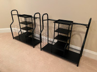 Golf bag & accessories storage racks