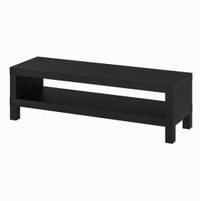 IKEA Black/Brown Lack TV Bench