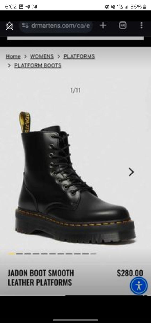 Dr Martens JADON BOOT SMOOTH LEATHER PLATFORMS in Women's - Shoes in Dartmouth - Image 3