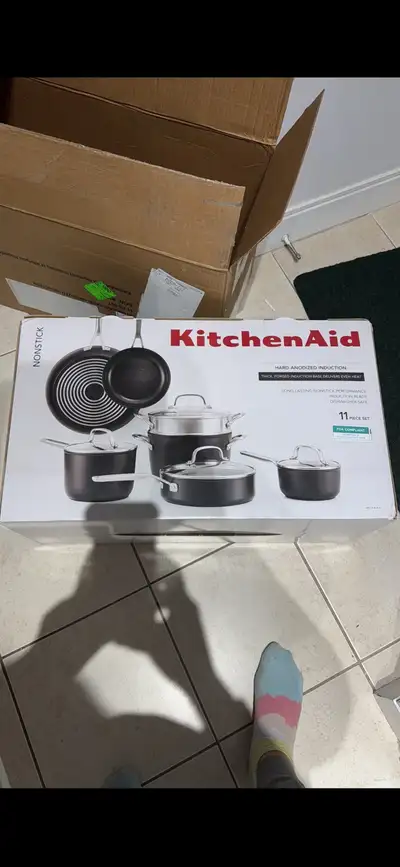 KitchenAid 11 Pc. Hard-Anodized Cookware Set, View more