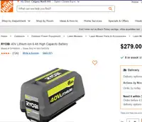 Ryobi 40 Volt Batteries and Chargers – See Description