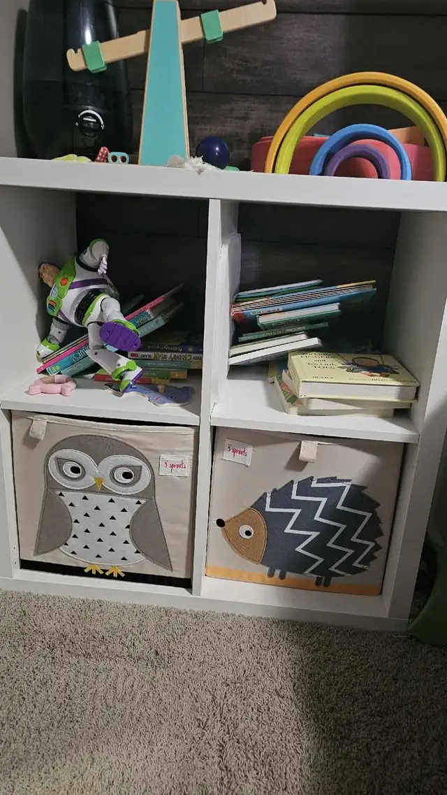 Ikea 4 cube storage with 2 baskets 64269659032067120