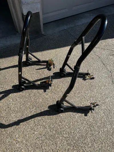 Bought a Harley and need a different stand. These work awesome for winter storage or just to raise t...