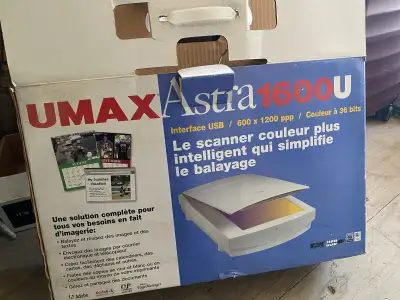 NEW OLD STOCK – UMAX Astra 1600U USB Flatbed Scanner, View more