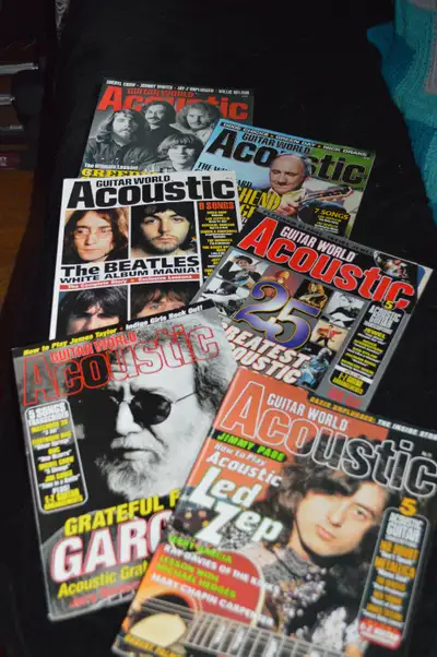 PRICE DROP*** Guitar World Acoustic mags! Beatles, Zepp & more!!
