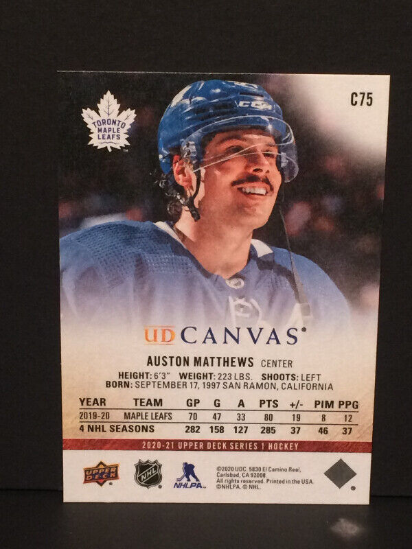 Upper Deck Hockey Cards Auston Matthews Mitch Marner Toronto Lot in Arts & Collectibles in Ottawa - Image 2