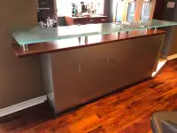 Bar with 3 free standing cupboards 