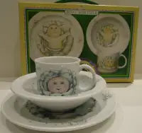 NEW IN BOX, CABBAGE PATCH KIDS 1980'S 3 PIECE DISH SET