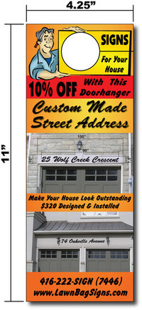 Doorhangers / Door-hangers / Door Knob Hangers /Best Advertising
