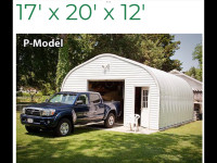 Steel Quonset style Garage 