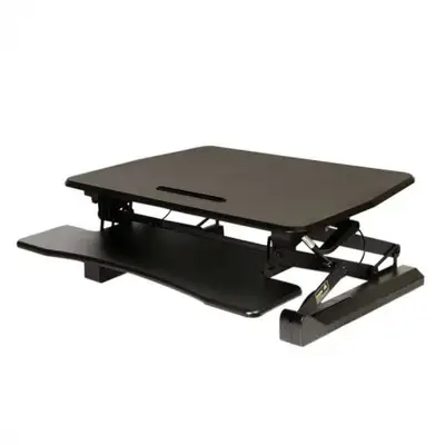 Seville Classics Airlift Height Adjustable Sit Desk Converter, View more