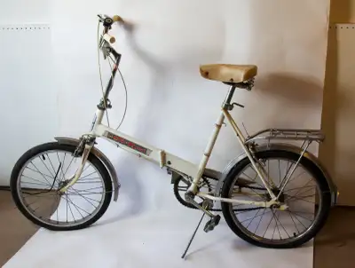 Vintage Iverson Auto-Mini folding bike, View more