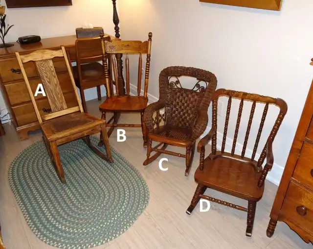 Vintage CHILD Size Rockers – 4 to choose from in Arts & Collectibles in Oshawa / Durham Region - Image 2