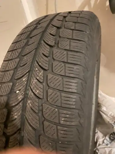 Winter tires on steel rims for sale, 225/60R17. $400 for the set of 4. Used on Lincoln MKC. Tires ar...