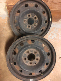 Steel rims from a 2005 Caravan