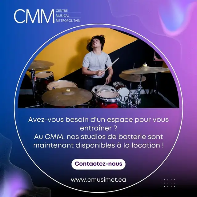 PRACTICE SPACES IN LAVAL OR MONTREAL FOR DRUMMERS AND/OR BANDS