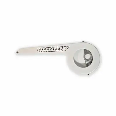 21" Infinity Bicycle Chain Guard - White, View more