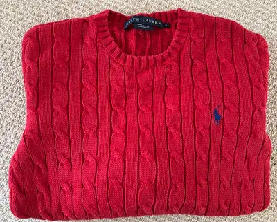 Ralph Lauren Lady Classic Red Sweater, View more