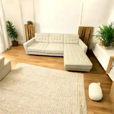 Structube Riviera Reversible Sectional Sofa 92” – Mid-Century Mo, View more