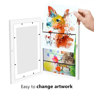 Kids Art Frames Front Opening Changeable Kids Artwork Frame, View more