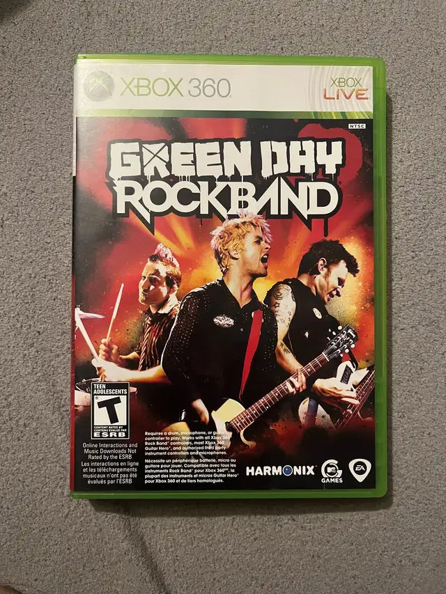 Green Day Rock Band Xbox 360