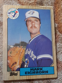 1987 Topps Baseball Mark Eichhorn Rookie Card #371