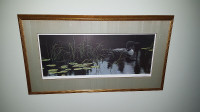Robert Bateman Signed Numbered Print - Lily Pads and Loon 1983