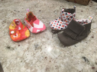 Brand New Oh Lollipop Reversible Crib Shoes 0-6/9m