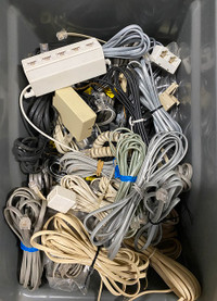 Telco Cables and Connectors (a box of)