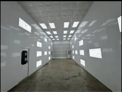 Remove spray booth, install, roofing, filters, buy and sell.
