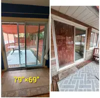 Portes-fenêtres aluminium et en bois 