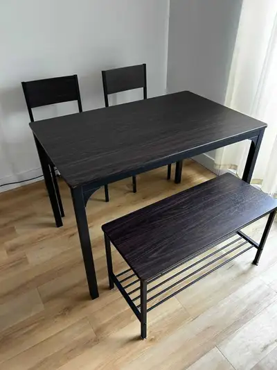 Dining Table with Bench & Chairs-Original Price $200, View more