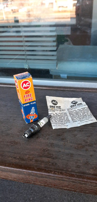 Vintage AC Delco spark plug in original box