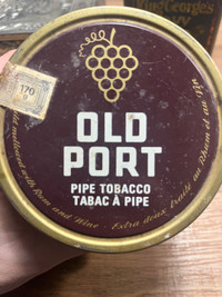 Vintage Old Port Pipe Tobacco 'Extra Mild Flavored with Rum and 